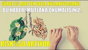 Günde 25 Adetten Fazla Kullanıyorsanız Risk 50 Kat Artıyor