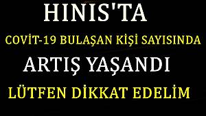 Hınıs'ta Covit-19 Bulaşan Hasta Sayısında Artış Yaşanıyor