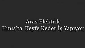 Aras Elektrik Hınıs'ta Keyfe Keder İş Yapıyor