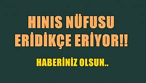 Hınıs'ın Nüfusu Her Geçen Gün Eriyor