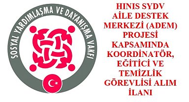 Hınıs SYDV Personel Alımı Yapacak