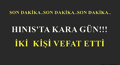 Hınıs'ta Korkunç Olay!!!