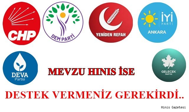 Mevzu Hınıs İse Destek Vermeniz Gerekirdi
