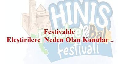 Festivalde Eleştirilere Neden Olan Konular ..