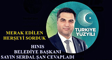 Sİz Sordunuz Hınıs Belediye Başkanı Cevapladı